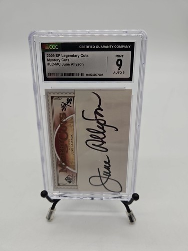 CGC 9 2009 SP LEGENDARY CUTS MYSTERY CUTS JUNE ALLYSON #LC-MC AUTO GRADED 35/38