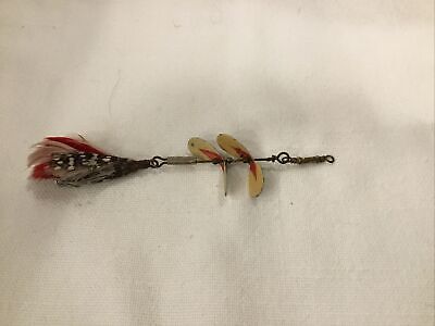Vintage Pflueger Tandem Spinner Feather Tail Spinnerbait Vintage Pflueger Tandem Spinner Feather Tail Spinnerbait