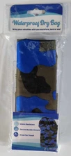 Waterproof Dry Bag- 2 Liters Blue Camouflage- New