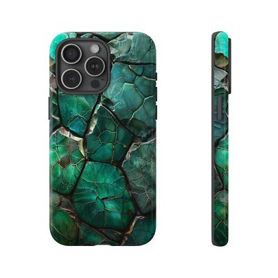 Tortoise Green Glass Stone | Phone Ink Case for iPhone/Galaxy/Pixel