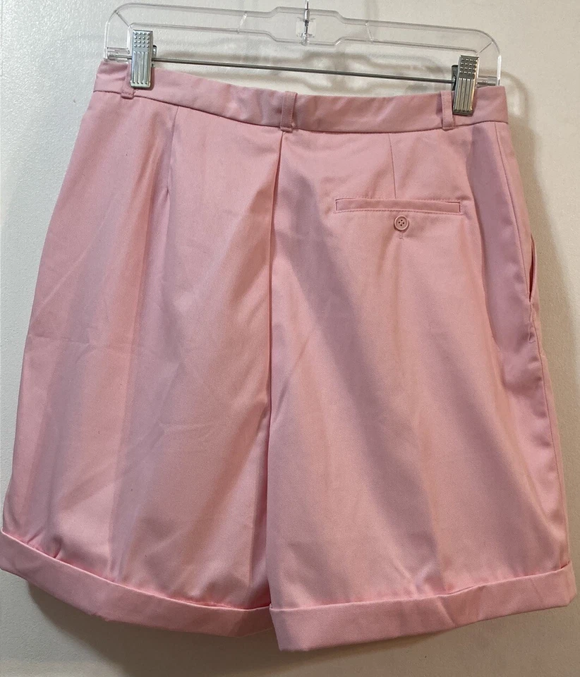 Bermudas con puños RAFAELLA mamá plisadas delanteras rosa 5" bolsillos entrepierna de colección 14 Foto 4 de 4