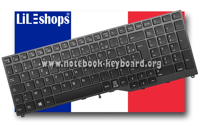 Fujitsu A556 Clavier AZERTY 6037B0118509 / CP698978-01 - Pièce détachée