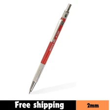 Arc 2mm Gravity Fed Lead Holder and Lead Sharpener, Red Drafting Pencil for Arti