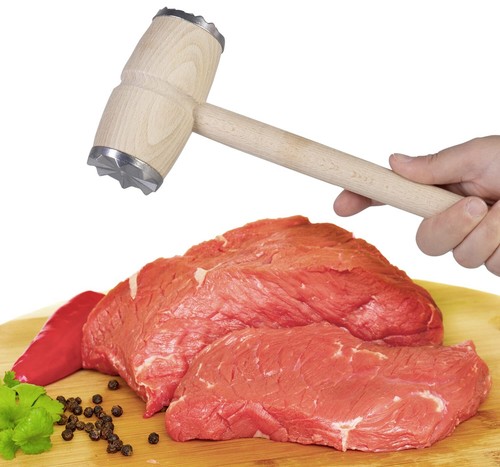 Wenco Premium Fleischklopfer – Buchenholz & Metall, zwei Bearbeitungsflächen - Bild 3 von 5