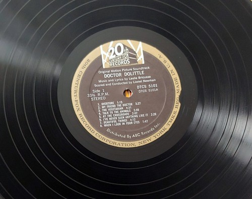 LESLIE BRICUSSE–DOCTOR DOLITTLE SOUNDTRACK LP 33 RPM VINYL GATEFOLD - Picture 3 of 7