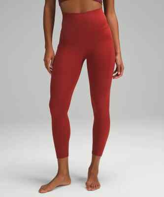 Lululemon Align Pant HR 25” With Pockets Terra Orange Size 0 New