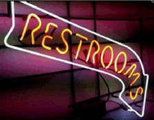 Rest Rooms Toilet Restrooms Neon Light Sign 20"x16" Wall Decor Beer Bar Lamp