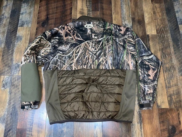 Drake Waterfowl Guardian Flex Double Down 1/4 Zip XL DW7335 Mossy Oak Habitat - Image 3 of 4
