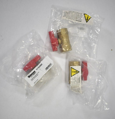 Lot of 3 Webstone Nibco Forged Brass Gas Ball Valves 5 PSI CWP Max H-22562
