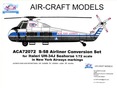 FLUGZEUGMODELLE ACA72072 S-58 FLUGZEUG UMBAU NEW YORK AIRWAYS