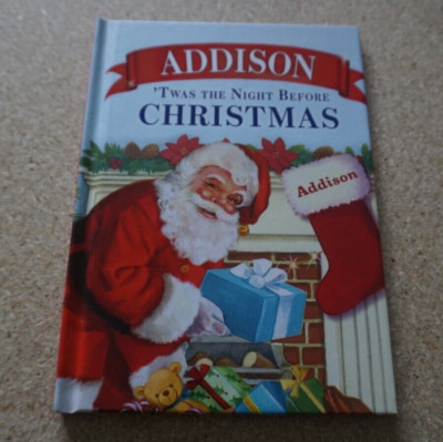  Twas The Night Before Christmas Personalized Custom Book For Name ADDISON