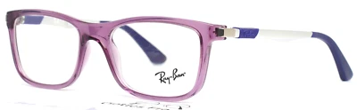 RAY-BAN RAY BAN RB1549 3735 Lilac Girls Kids Rectangle Full Rim Eyeglasses 48-16-125