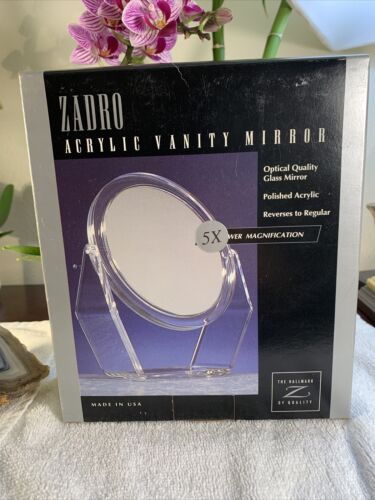 Zadro 5X Acrylic Vanity Magnifying Mirror Brand NEW Never Used - Picture 2 of 7
