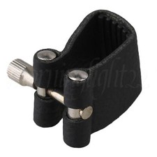 Black Leather Tenor Saxoph1piece Ligature Type3 Soft Card