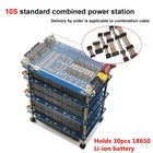 10S2P Li-ion Power Wall Battery Pack Holder Box with 10S 42V 30A BMS DIY Kit FS