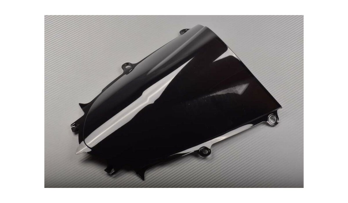 Bulle Noire Double Courbure pour Yamaha YZF R6 de 2017 à 2021