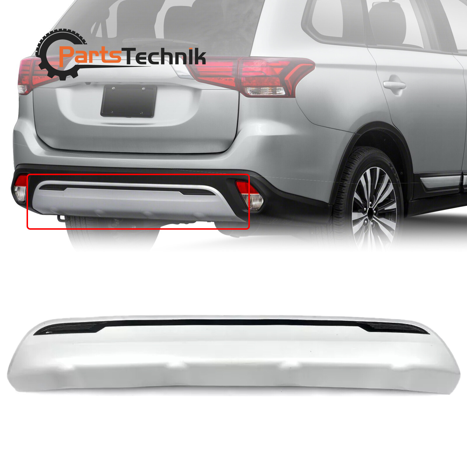 Outlander Phev Rear Fit 2019 2020 2021 2022 Mitsubishi Outlander PHEV Rear Bumper Lower ...