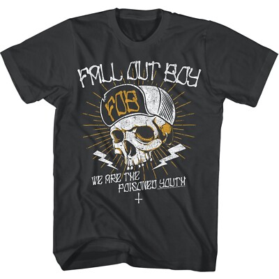Fall Out Boy Mens T Shirt New Poisoned Youth Alternative Music Smoke Cotton