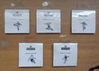 Royal Mail Full Set of Five Football Legends Pin Badges 1996