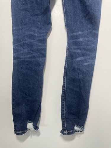 BKE Youth Mid Rise Ankle Skinny Jeans Girls Size 12 Blue Distressed BKK404A - Picture 9 of 18