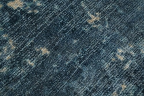 Moderner Blau Abstrakt Vorleger Handgeknüpft Orientalisch Modern Carpet 5x8 - Bild 8 von 13