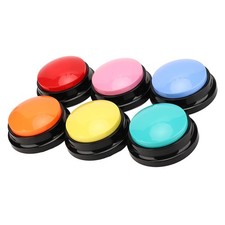 6Pcs/Set Buzzer mit Aufnahmefunktion Recordable Talking Button Buzzers f&uuml;r Hunde