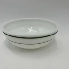 Vintage Pyrex Tableware Corning 705-2 Cereal Soup Bowl Double Green Stripe USA