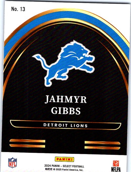2024 Panini Select #13 Jahmyr Gibbs | eBay