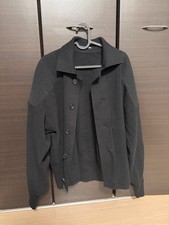 Rare Issey Miyake Men Knit Jacket Durable Fabric Size L Oversized Auth Excellent