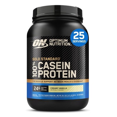 Optimum Nutrition Gold Standard Casein Slow 28 Portionen (1er Pack), weiß 
