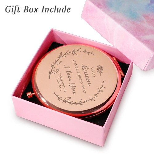 Gifts for , Personalized Gifts for Wife Mom, Custom Engraved Compact Mirror f... - Afbeelding 5 van 5