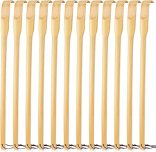 12PCS Back Scratcher,16.5" Bamboo Wooden Back Scratchers for Men Women,Strong St