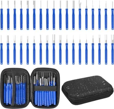 Kikerike Terminal Removal Tool Kit 36 Pcs Depinning Tool Electrical Connector