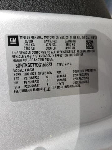 Conjunto de luz trasera derecha usado se adapta a: Chevrolet Avalanche 1500 2013 grado derecho A Foto 2 de 4