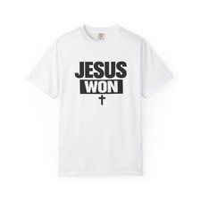 Camiseta Jesús Ganó | Camiseta Cruz Fe Cristiana