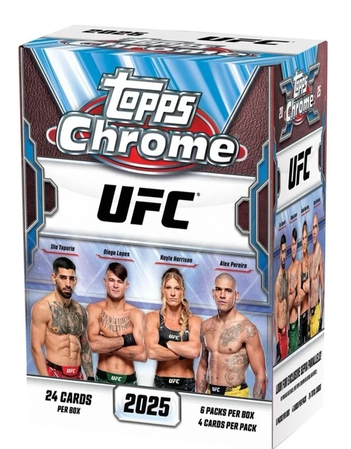 2025 TOPPS CHROME UFC VALUE/BLASTER BOX (24 Cards)