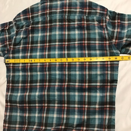 STUDIO D’ARTISAN Union Made Duck Goods Check Plaid S/S Shirt Made in Japan L - Picture 4 of 24