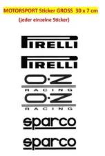 Motorsport Sponsors Decal Sticker Racing, Tuning, Set 1b 6pcs LARGE