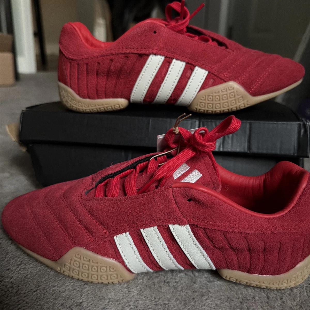 adidas Red Leather Athletic Shoes for Women for sale | eBay