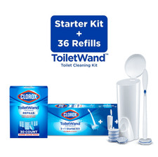 Clorox Toilet Wand Disposable Toilet Bowl Brush and Clorox Toilet Wand Toilet