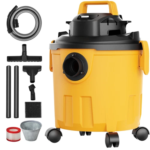Uimoso Wet/Dry Shop Vacuum 5 Gallon 6-HP with Accessories 2-in-1 Crevice Nozzle