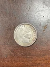 1893 BARBER DIME AU DETAILS SMALL STAPLE SCRATCH