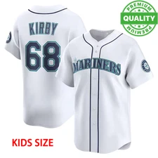 Number #68 Mariners Kirby Baseball Jersey 3D AOP For Kids Youth ND1423