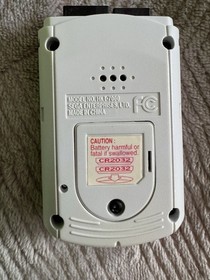 Sega Dreamcast Visual Memory Unit Card (VMU HKT-7000) Light Gray/White - Tested
