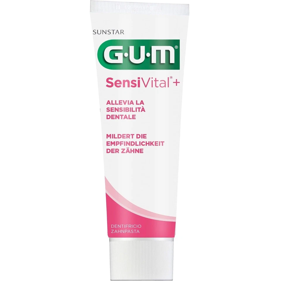 GUM SensiVital+ Dentifrice dents sensibles sans fluorure 75 ml - Photo 2/2