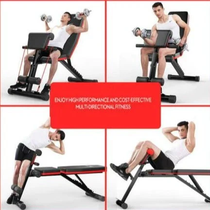 Adjustable Weight Abdominal Bench Sit-Up Back Support Fitness Flat Gym Exercise - image 3 of 4