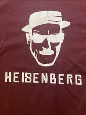 Heisenberg Burgundy Long Sleeve T-Shirt Size Medium