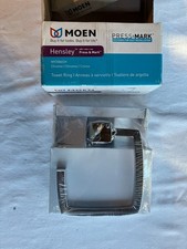 Moen MY3586CH Hensley Towel Ring Hook, Press  Mark Chrome, Scratched