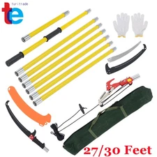 27/30 Feet Gear Manual Branches Pruning Saw Trimmer For Garden Tools Loppers
