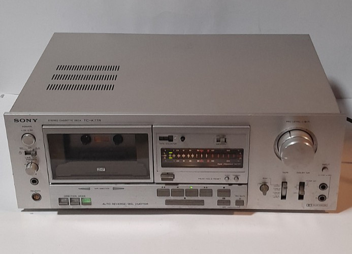 Vintage Sony TC-K77R Stereo Cassette Deck-Untested